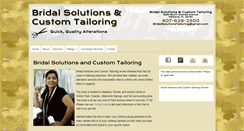 Desktop Screenshot of bridal-solutions.com