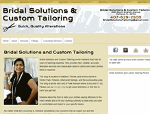 Tablet Screenshot of bridal-solutions.com